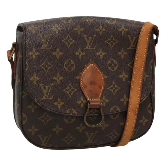 LOUIS VUITTON Monogram Saint Cloud GM Shoulder Bag M51242 LV Auth 115277 - Picture 1 of 16